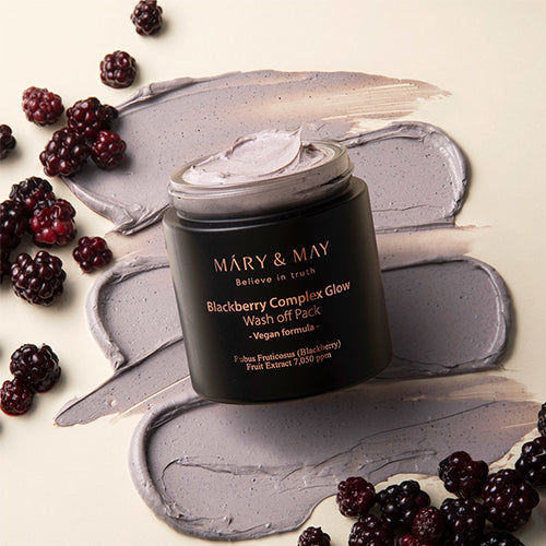 [Mary&May] Blackberry Complex Glow Wash off Pack 125ml